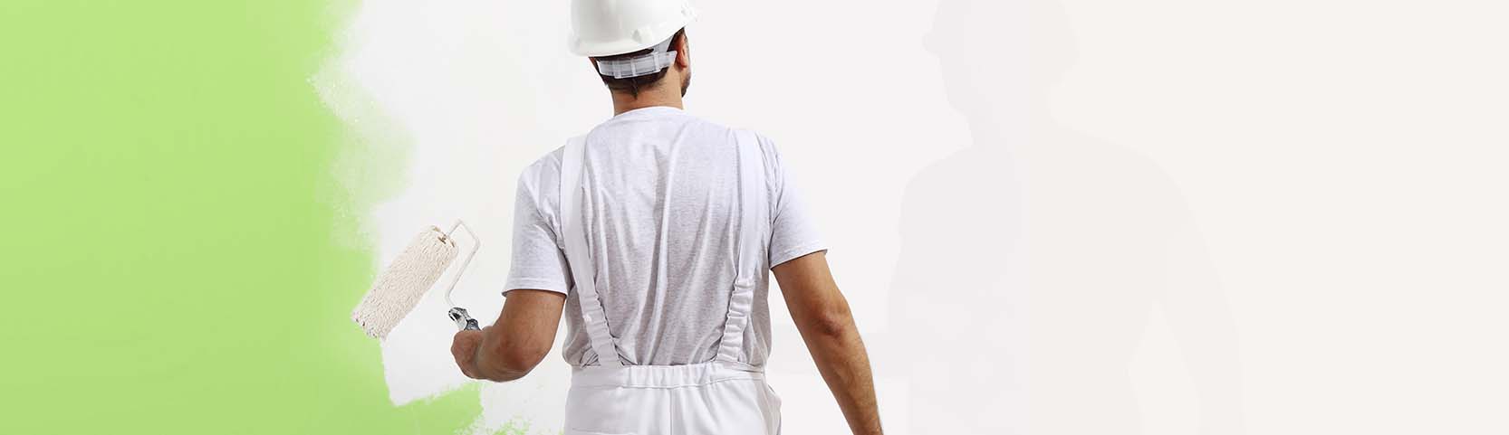 Black and white painted living room